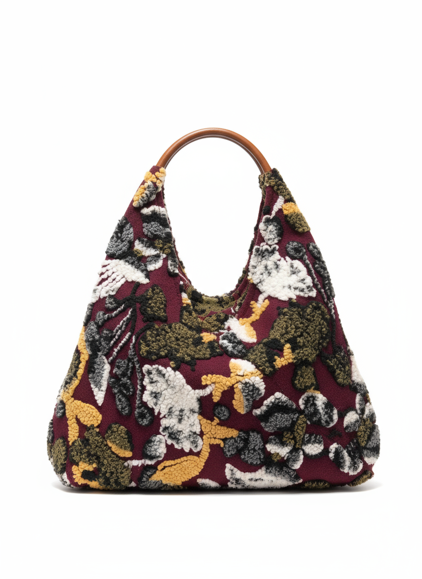 Oversized τσάντα σε γήινα χρώματα