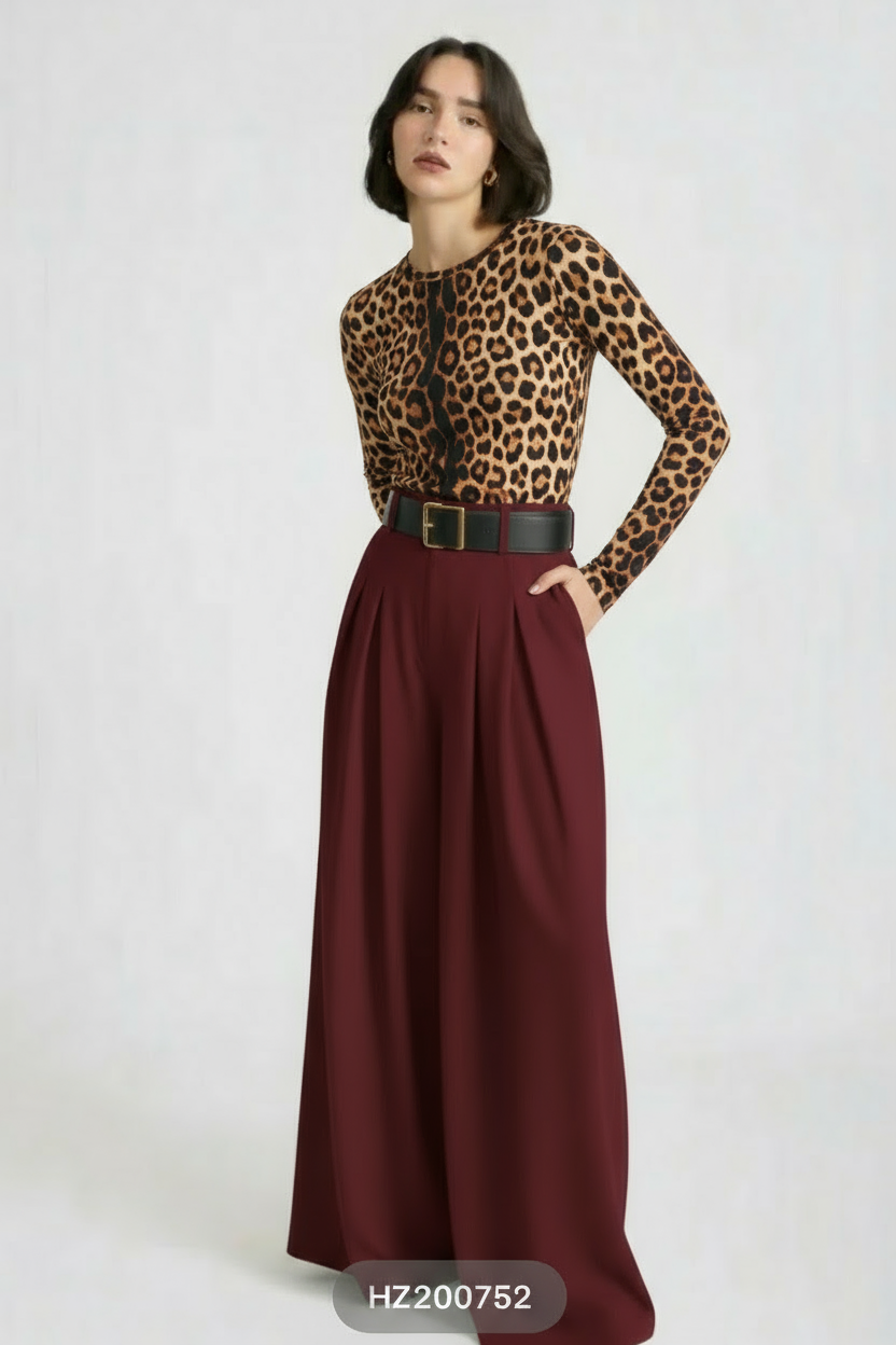 Φαρδιά παντελόνα ψηλόμεση