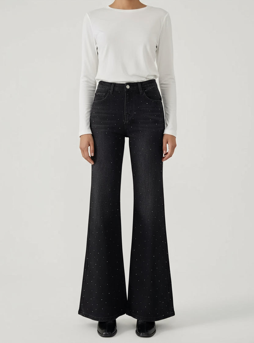 Μαύρο τζιν με στρας