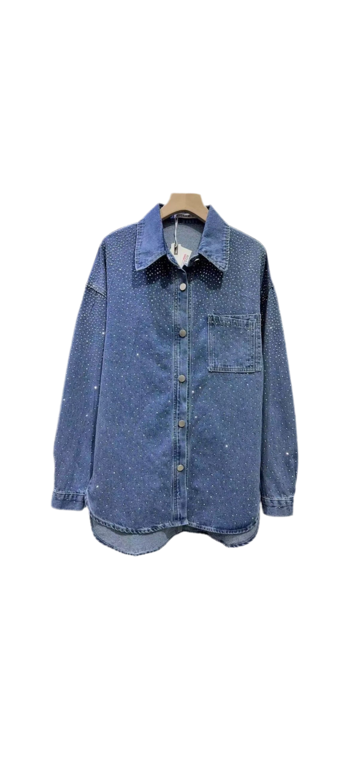 Τζιν πουκάμισο με στρας