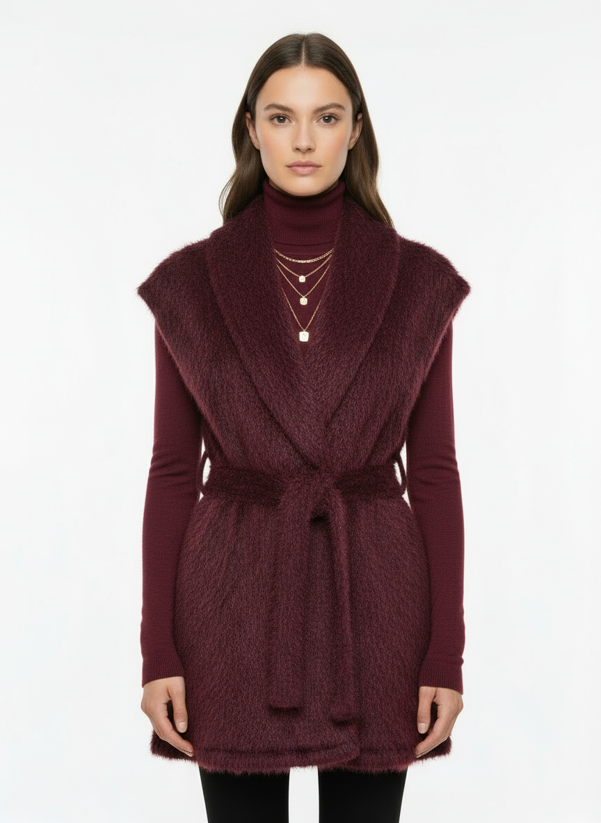 Αμάνικο γούνινο γιλέκο