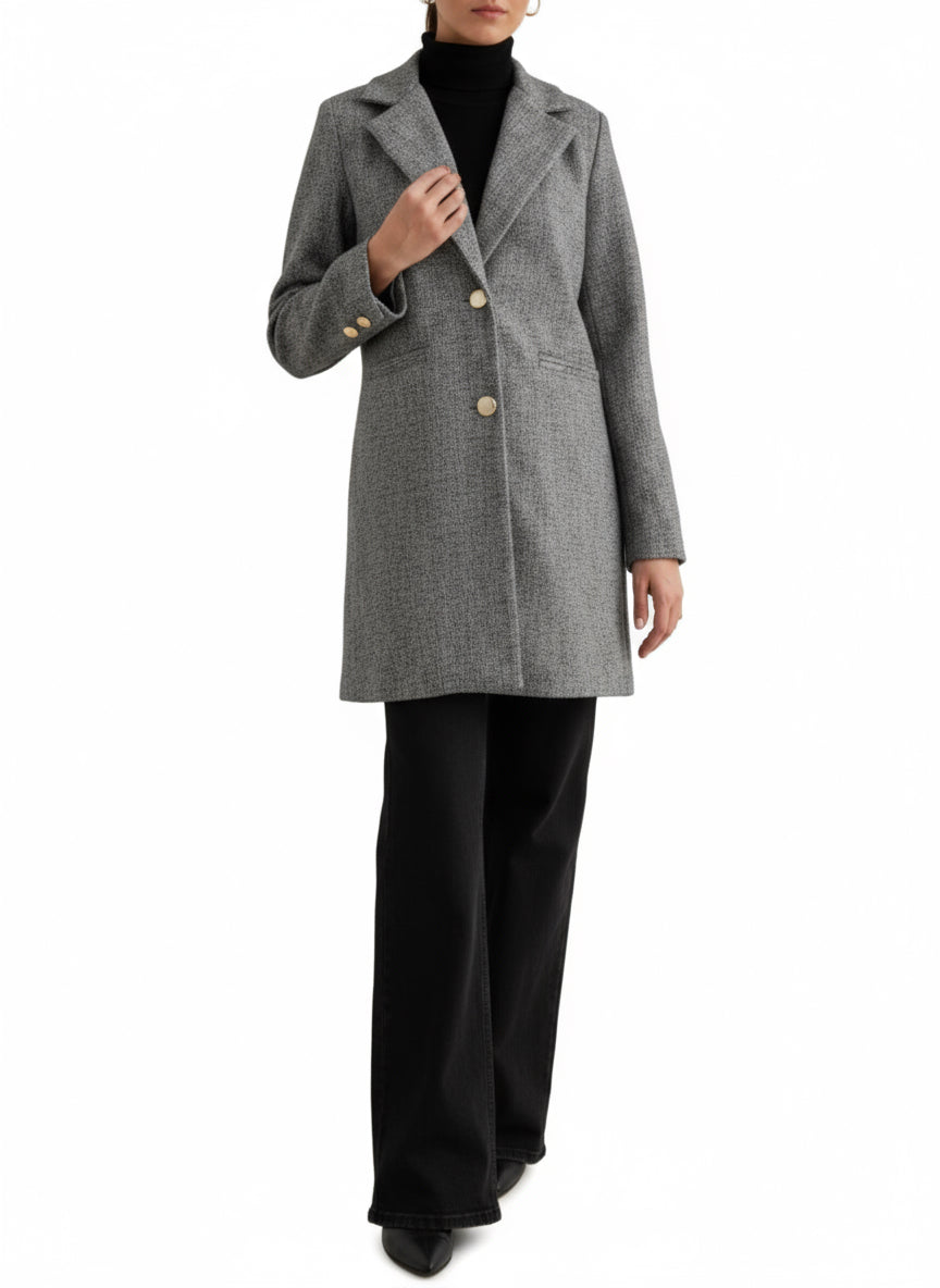 Μακρύ σακάκι γκρι