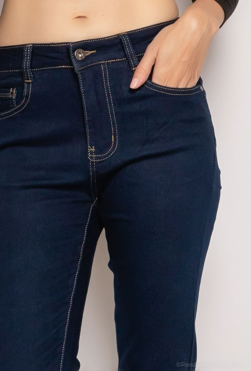 ΜΠΛΕ ΣΚΟΥΡΟ ΤΖΙΝ ΕΛΑΣΤΙΚΟ SLIM FIT 38-48 ΝΟΥΜΕΡΟ