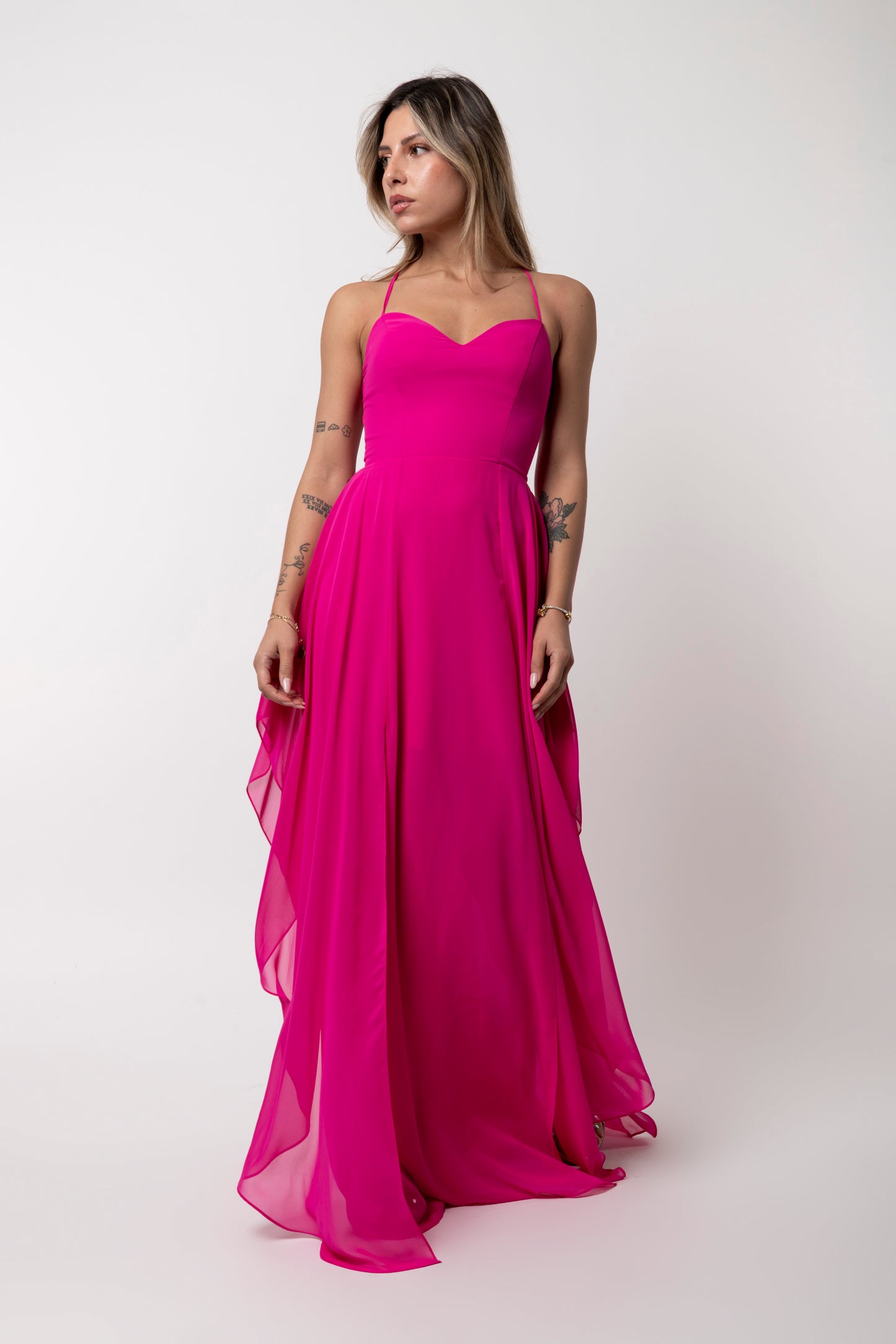 Αέρινο maxi φόρεμα για γάμο & βάπτιση