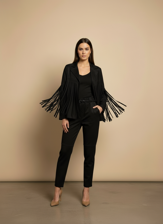 Σουέτ Σετ με Κρόσια Oversized - Καφέ Καμελ Μαύρο