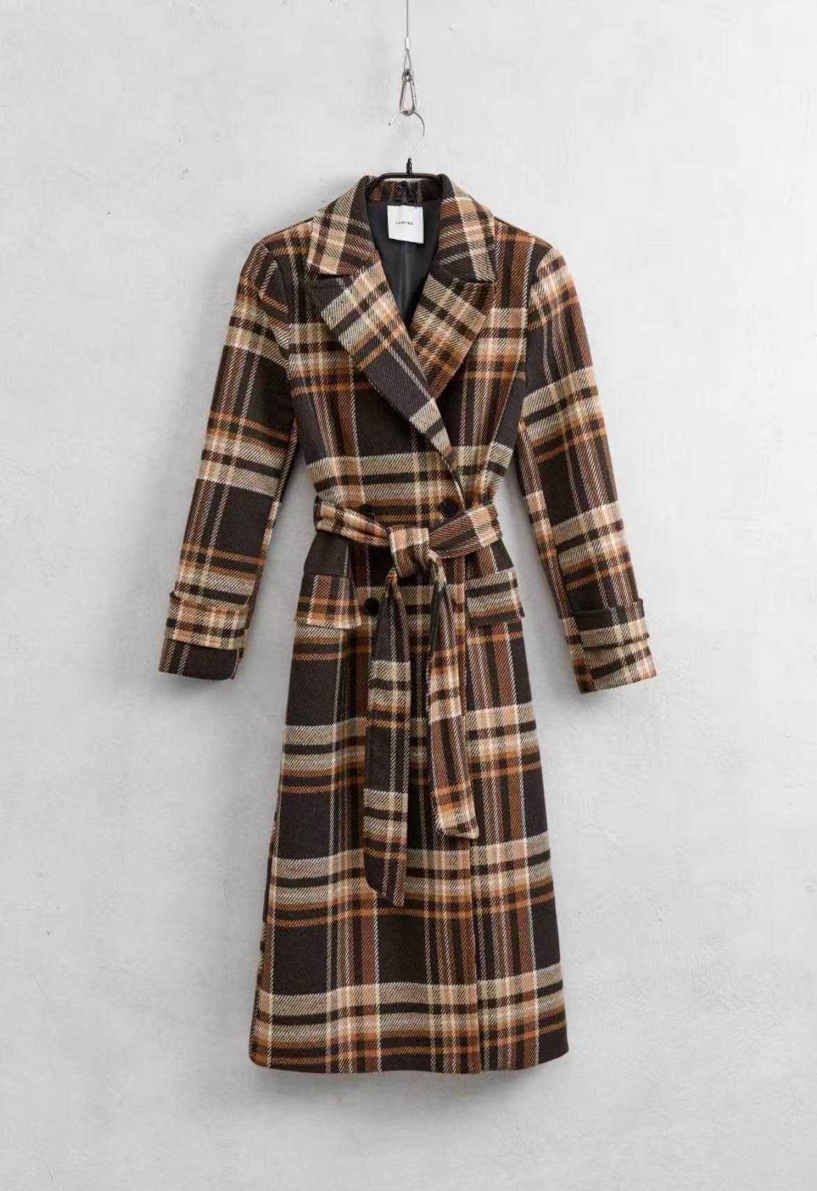 Παλτό Καρό Γυναικείο - Κλασικό Χειμωνιάτικο