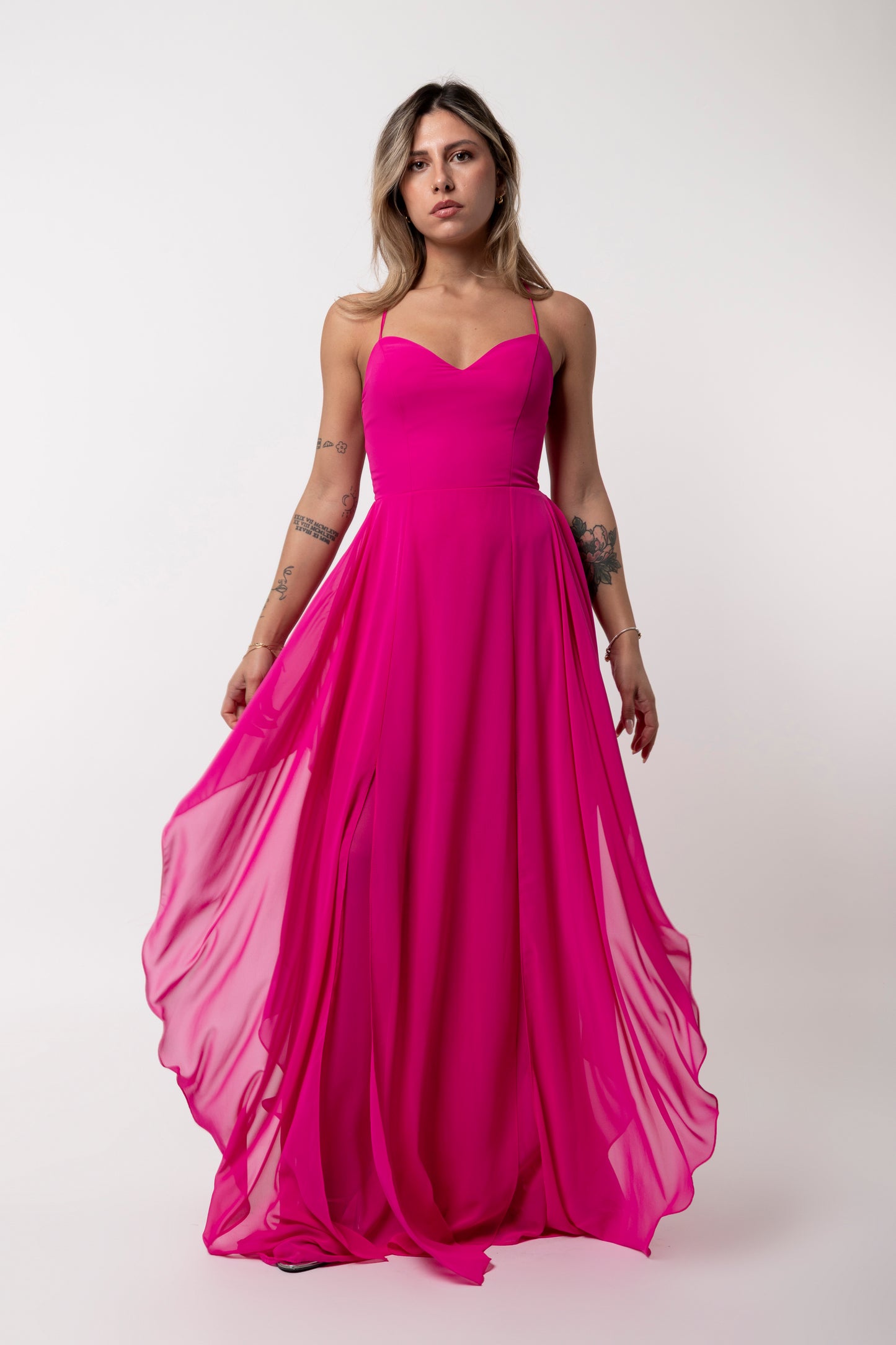 Αέρινο maxi φόρεμα για γάμο & βάπτιση