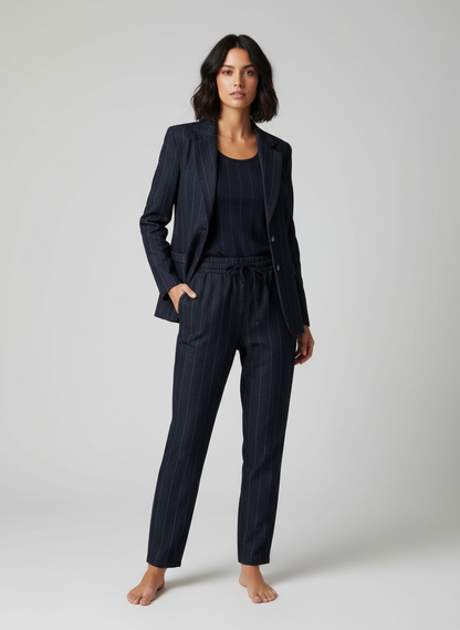 Κοστούμι casual ριγέ