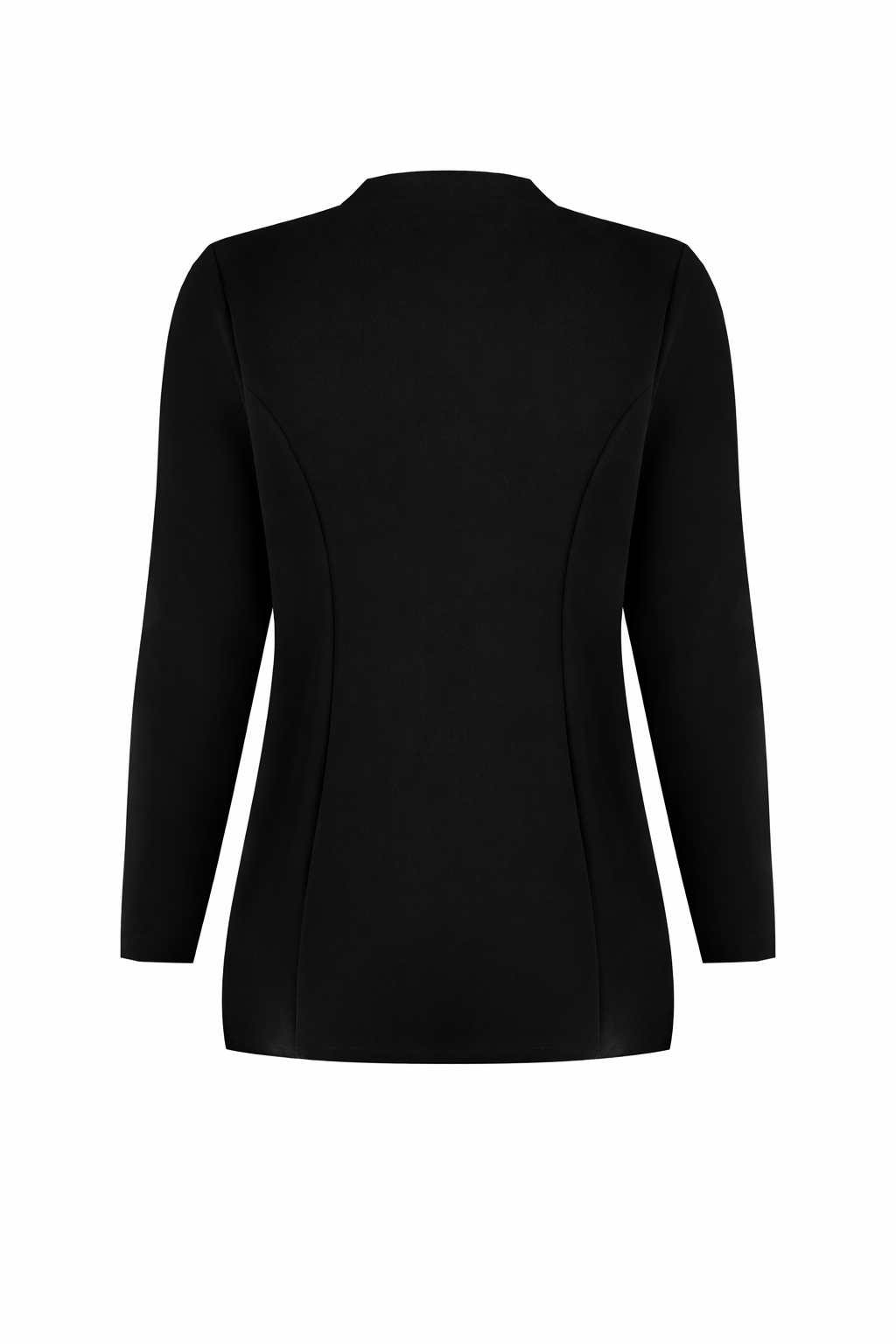 Rinascimento Γυναικείο Σακάκι Μακρύ Μαύρο & Μπεζ Plus Size