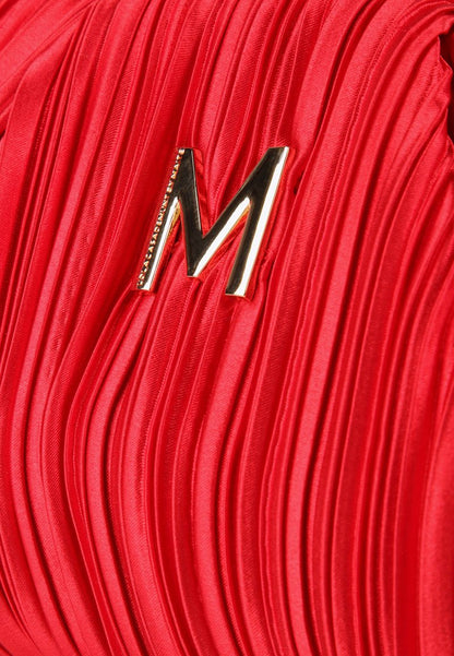 Κόκκινο Υφασμάτινο Clutch Lola Casademunt με Αλυσίδα