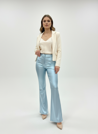 Παντελόνι δερματίνη  flare