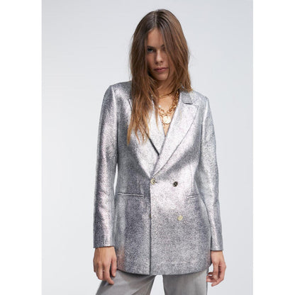 Ασημί Σακάκι Σταυρωτό Lola Casademunt - Γυναικείο Blazer