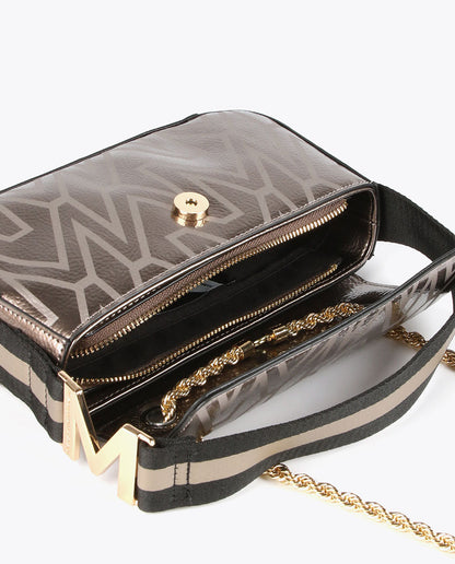 Γκρι Τσάντα Ώμου  με Αλυσίδα Lola Casademunt