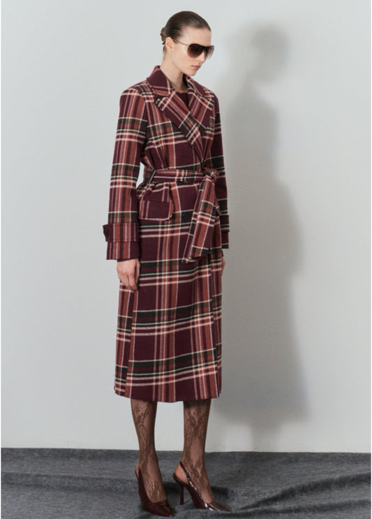 Παλτό Καρό Γυναικείο - Κλασικό Χειμωνιάτικο