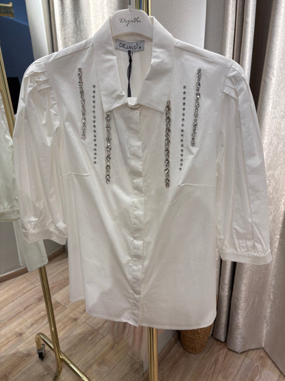 Πουκάμισο με Κοντό Μανίκι Λευκό - Short Sleeve Shirt