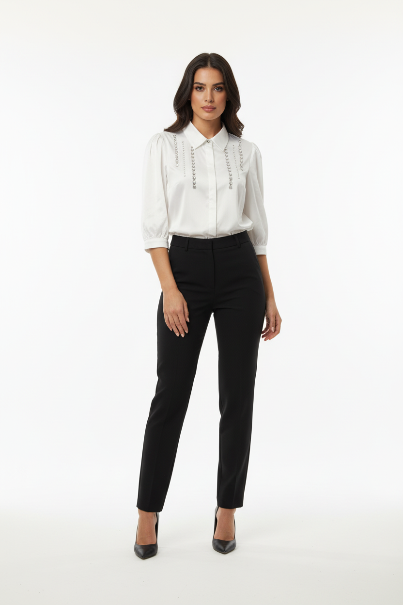 Πουκάμισο με Κοντό Μανίκι Λευκό - Short Sleeve Shirt