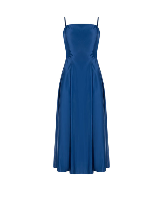 Rinascimento Γυναικείο Φόρεμα Midi Πετρόλ για Γάμο & Βάπτιση