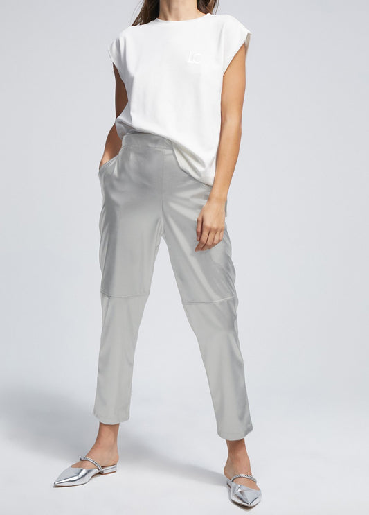 Παντελόνι Δερματίνη Ασήμι Lola Casademunt - Faux Leather