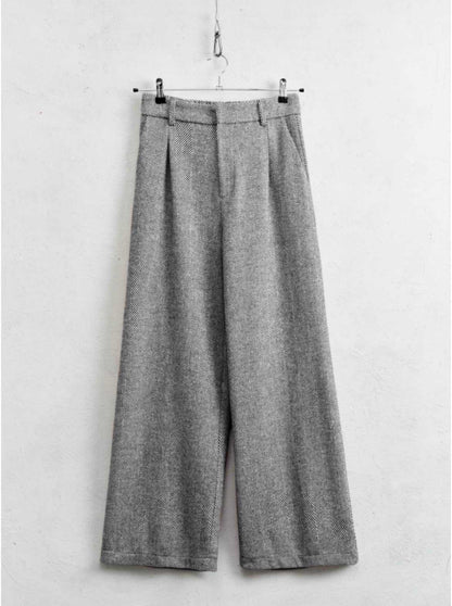 Μάλλινο Παντελόνι σε Wide Leg Γραμμή