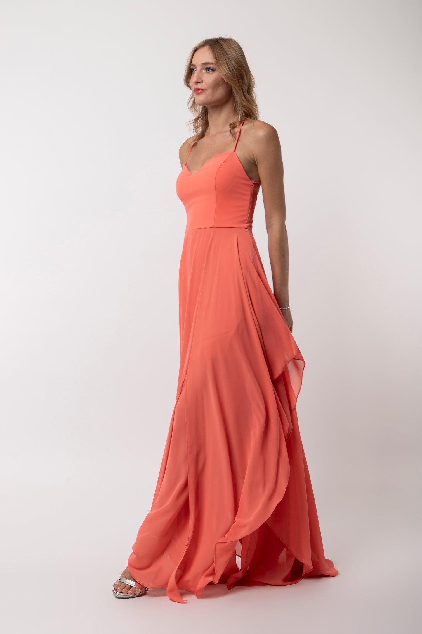 Αέρινο maxi φόρεμα για γάμο & βάπτιση