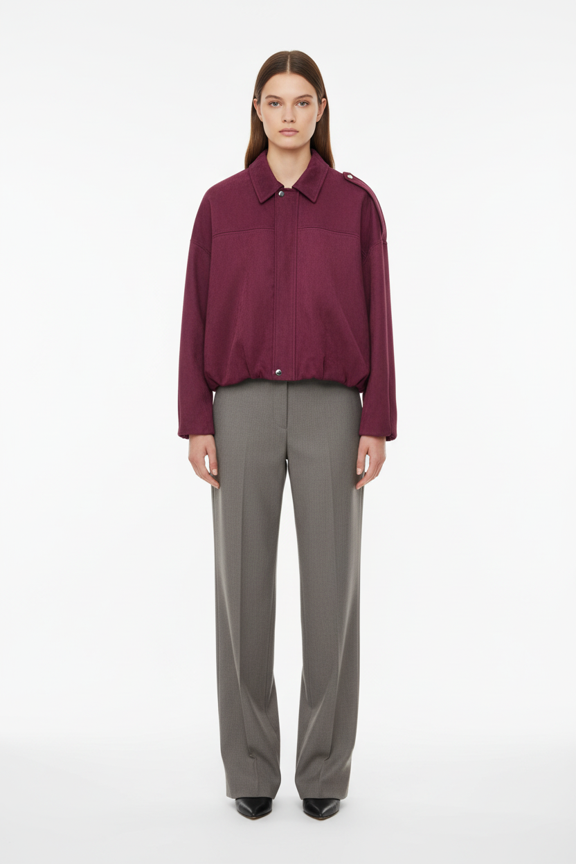 Bomber Τύπου Suede Καφέ - Suede Effect Bomber Jacket