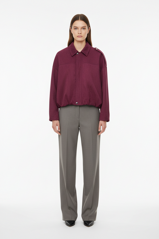 Bomber Τύπου Suede Καφέ - Suede Effect Bomber Jacket