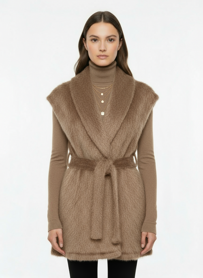 Αμάνικο γούνινο γιλέκο