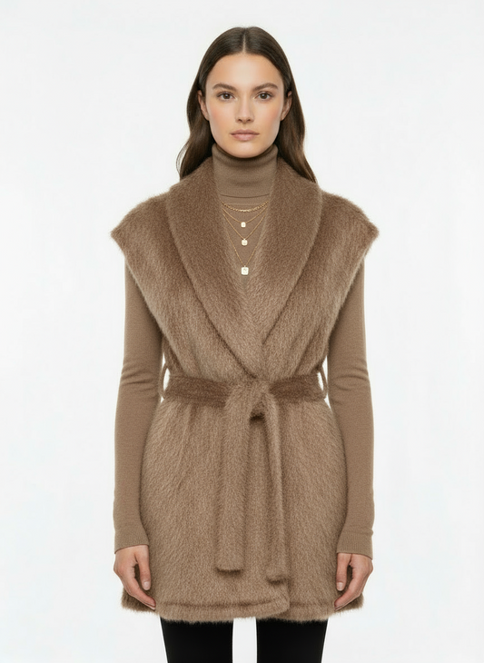 Αμάνικο γούνινο γιλέκο