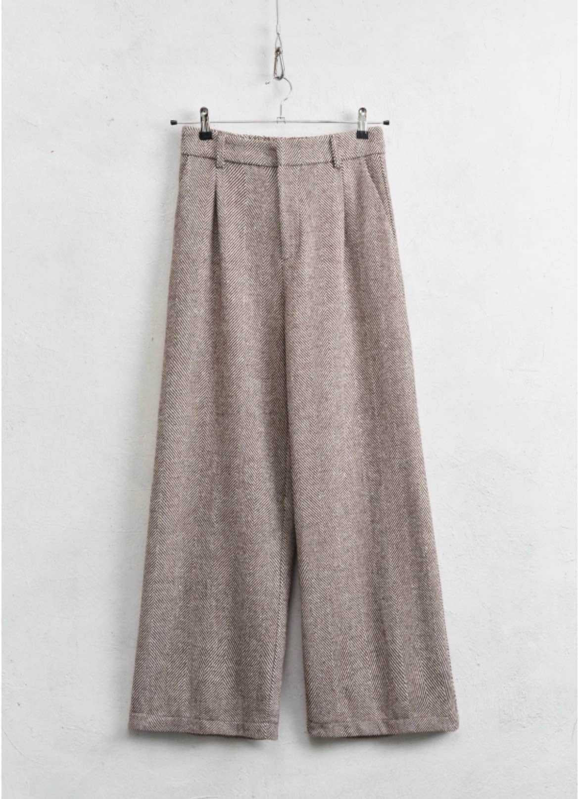 Μάλλινο Παντελόνι σε Wide Leg Γραμμή