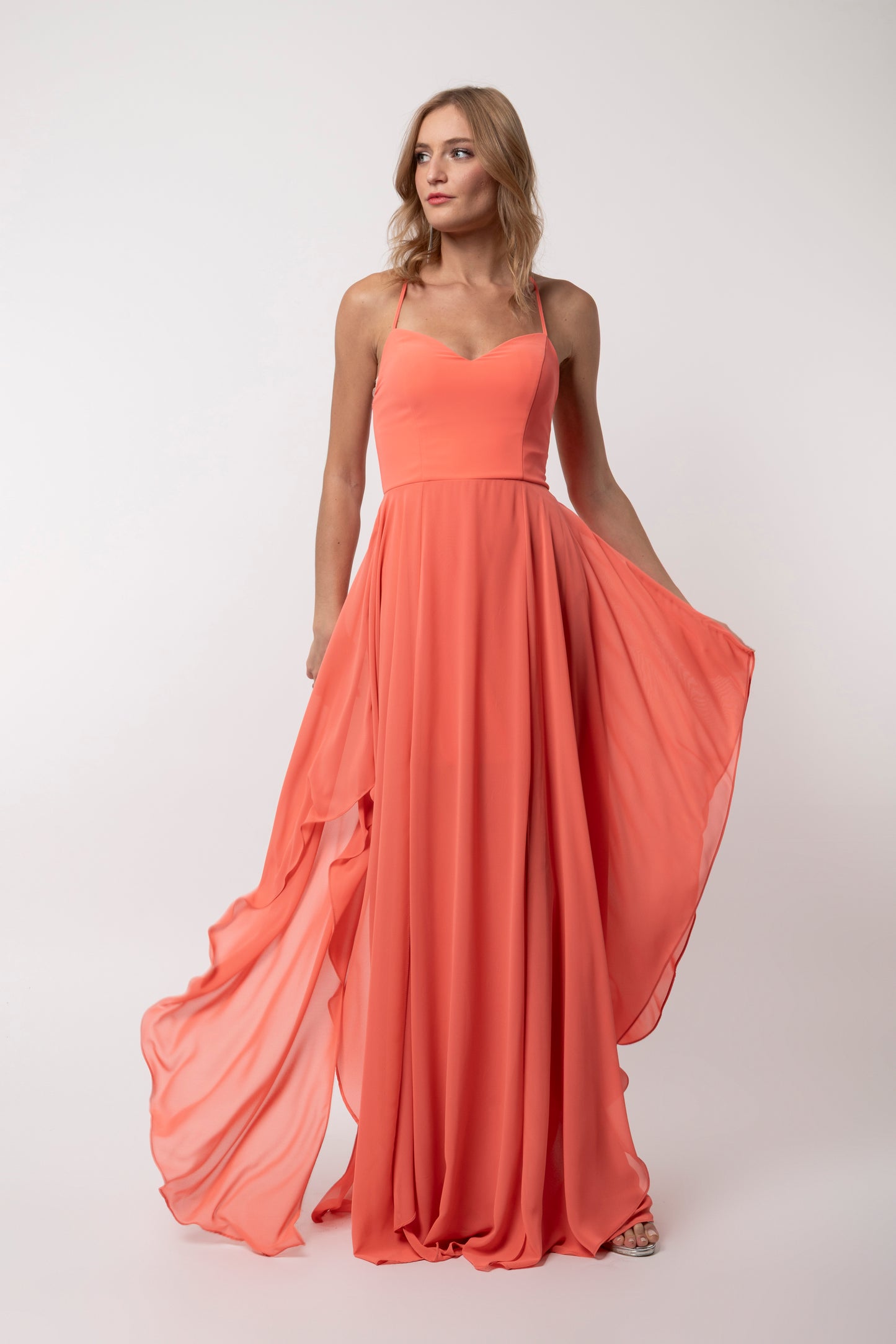 Αέρινο maxi φόρεμα για γάμο & βάπτιση