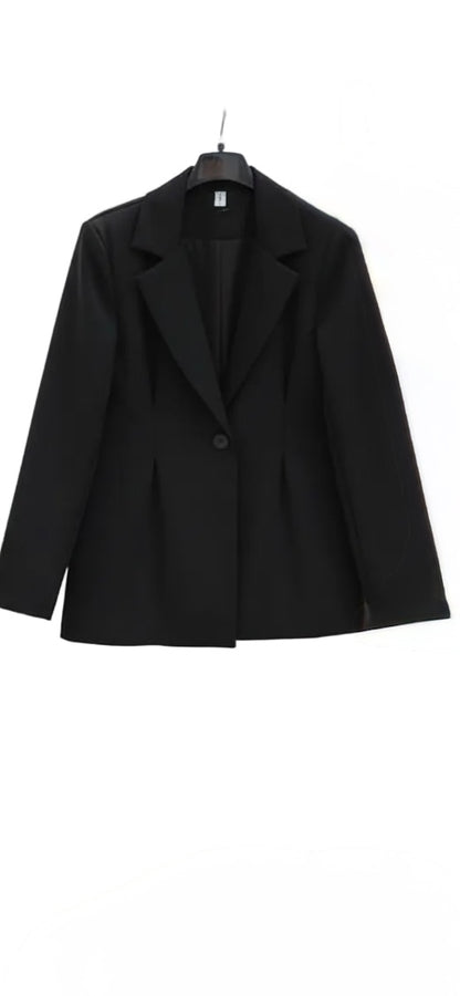 Μαύρο Γυναικείο Κοστούμι με Ένα Κουμπί – Κλασική Γραμμή
