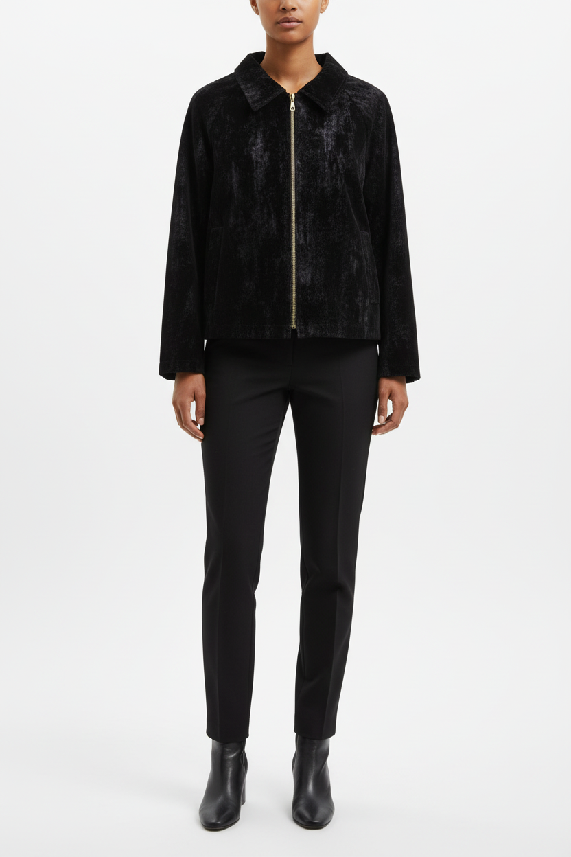 Jacket Τύπου Suede Καφέ - Suede Effect Jacket