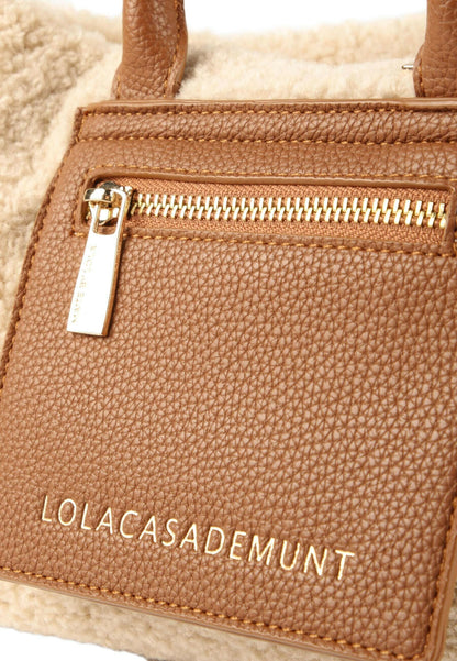 Μπεζ Teddy Shopper Τσάντα Lola Casademunt
