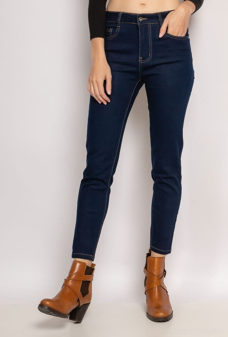 ΜΠΛΕ ΣΚΟΥΡΟ ΤΖΙΝ ΕΛΑΣΤΙΚΟ SLIM FIT 38-48 ΝΟΥΜΕΡΟ