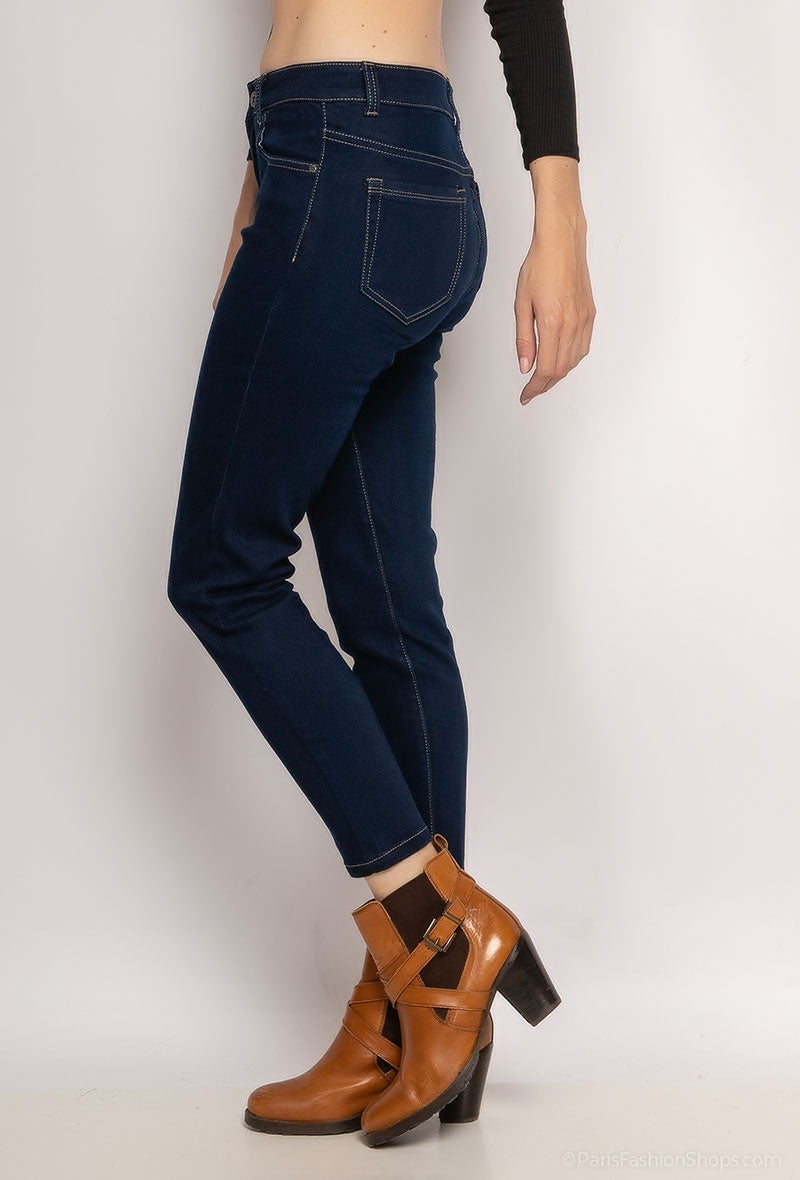 ΜΠΛΕ ΣΚΟΥΡΟ ΤΖΙΝ ΕΛΑΣΤΙΚΟ SLIM FIT 38-48 ΝΟΥΜΕΡΟ