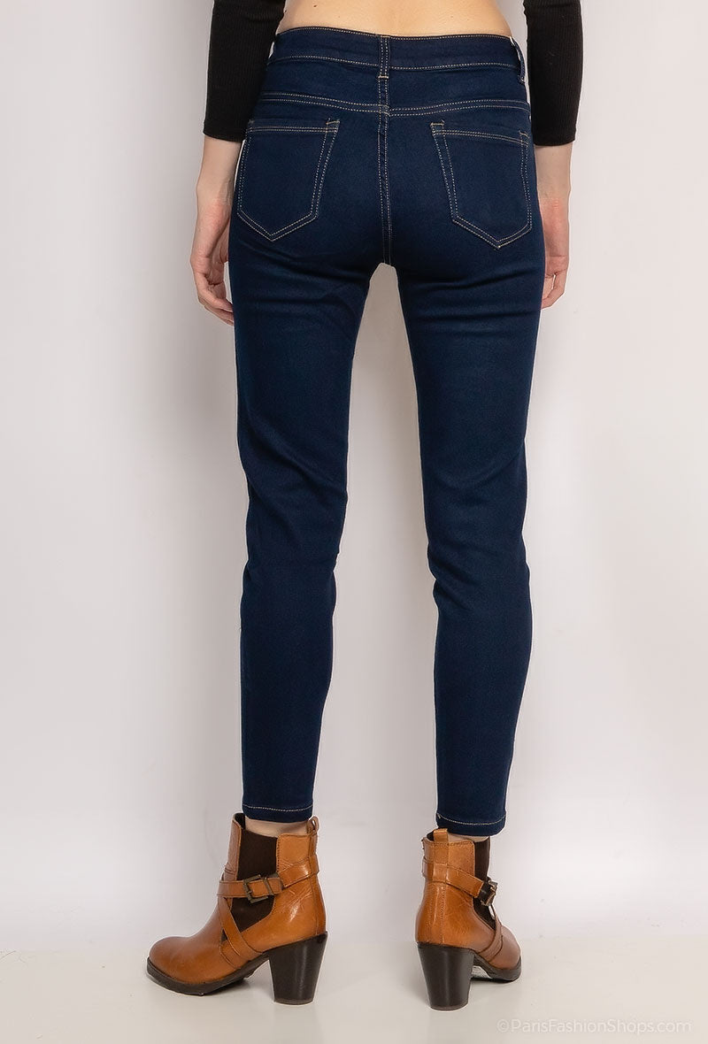 ΜΠΛΕ ΣΚΟΥΡΟ ΤΖΙΝ ΕΛΑΣΤΙΚΟ SLIM FIT 38-48 ΝΟΥΜΕΡΟ